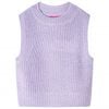 vidaXL Kinderspencer gebreid 92 lichtlila