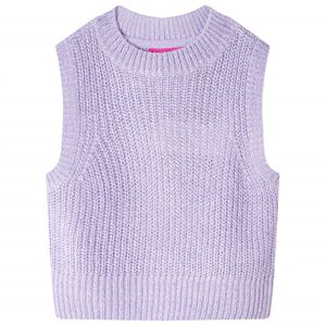 Kinderspencer gebreid 92 lichtlila