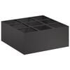 vidaXL Plantenbak Zwart 100 x 100 x 20 cm Koudgewalst staal
