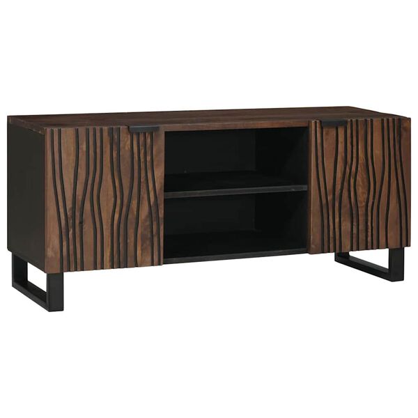 vidaXL TV Eenheden Walnotenhout 105 x 33 x 46 cm Bewerkt hout