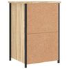 vidaXL Nachtkastje 40x36x60 cm bewerkt hout sonoma eikenkleurig