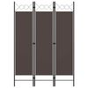 vidaXL Kamerscherm met 3 panelen 120x180 cm bruin