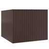 vidaXL Tuinschuur 195x198x159 cm gegalvaniseerd staal bruin