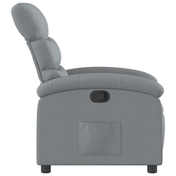 vidaXL Relaxfauteuil lichtgrijze stof