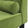 vidaXL Chaise longue met bolster fluweel lichtgroen
