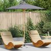 vidaXL Tuinparasol Donkergrijs &Oslash; 270 x 260 cm Bamboe