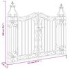 vidaXL Poort 121x8x100 cm smeedijzer zwart