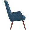 vidaXL Relaxstoel fluweel blauw