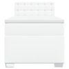 vidaXL Boxspring met matras kunstleer wit 90x200 cm