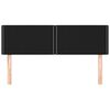vidaXL Hoofdborden 2 st 72x5x78/88 cm stof zwart