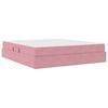 vidaXL Opbergbed met matras met matras Roze 180 x 200 cm Fluweel