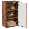 vidaXL Badkamer Kast Oud Hout 39 x 23,5 x 65 cm Bewerkt hout & Metaal