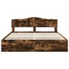 vidaXL Bedframe met lade Gerookt eiken 180 x 200 cm Ingenieurshout