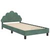 vidaXL Bedframe voor kinderen met hoofdbord Zeegroen 90 x 200 cm