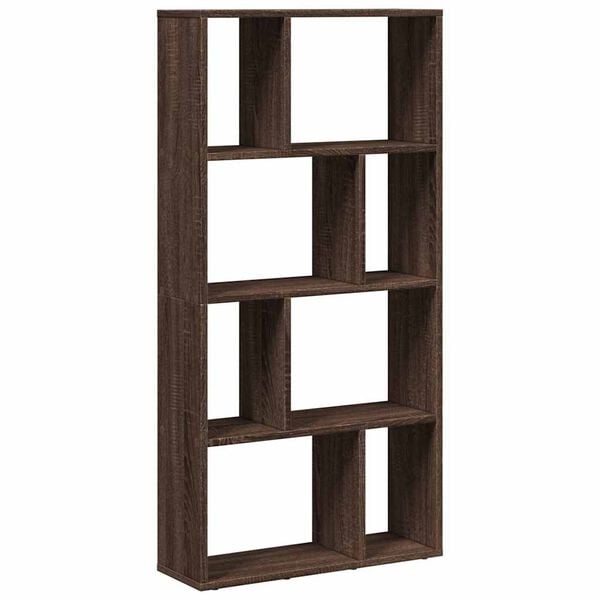vidaXL Boekenkast 60x20x120,5 cm bewerkt hout bruin eikenkleurig