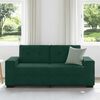 vidaXL Loveseat Sofa Donkergroen 180x77x82 cm Fluweel