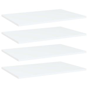 vidaXL Wandschappen 4 st 60x40x1,5 cm bewerkt hout wit