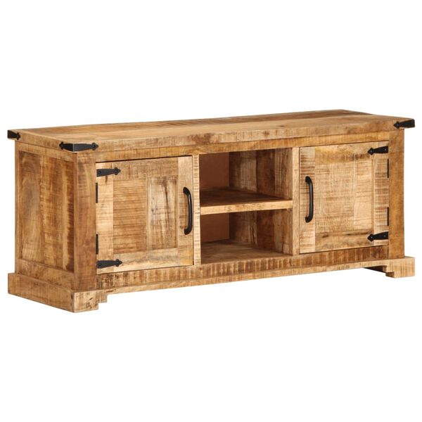 vidaXL Tv-meubel 110x35x45 cm massief ruw mangohout