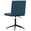 vidaXL Eetkamerstoelen 4 st fluweel blauw