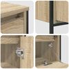 vidaXL Badkamermeubelset met lade 3 pcs Sonoma Eiken Bewerkt hout