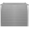 vidaXL Plantenbak verhoogd 100x100x77 cm gegalvaniseerd staal grijs