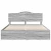 vidaXL Bedframe Grijs Sonoma 180 x 200 cm Massief grenenhout
