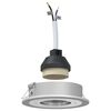 vidaXL Spotje 6 st zilver 9 x 9 x 2 cm Aluminium