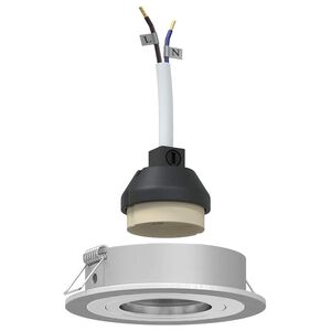 vidaXL Spotje 6 st zilver 9 x 9 x 2 cm Aluminium