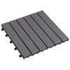 vidaXL Terras Tegel 20 pcs Grijs 30 x 30 cm Acacia Hardhout