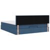 vidaXL Ottoman bed met matras 160x200cm stof blauw
