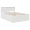 vidaXL Bedframe met hoofdeinde Wit 160 x 200 cm Bewerkt hout
