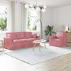 vidaXL Bank 2 pcs Roze 198 x 78 x 80 cm Fluweel