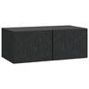 vidaXL Wandbeugel TV-kast 78,5 x 41 x 30 cm Zwart Bewerkt hout