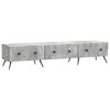 vidaXL TV-kast met lade Betongrijs 147 x 34,5 x 30 cm Bewerkt hout