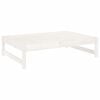 vidaXL Tuinvoetenbank 120x80 cm massief grenenhout wit