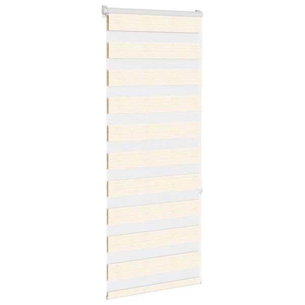 vidaXL Zebra Blind 60x150 cm stofbreedte 55,9 cm polyester marmerbeige