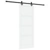 vidaXL Schuifdeur ORKDAL 83 x 211 cm Bewerkt hout Wit en zwart