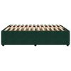 vidaXL Bedframe zonder matras 140x190 cm fluweel donkergroen