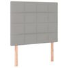 vidaXL Boxspring met matras stof lichtgrijs 100x200 cm