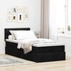 vidaXL Ottoman bed met matras 80x200cm stof zwart