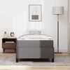 vidaXL Bedframe met matras Grijs 100 x 200 cm Stof