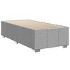 vidaXL Boxspring met matras stof lichtgrijs 80x200 cm