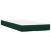 vidaXL Boxspring met matras fluweel donkergroen 80x210 cm