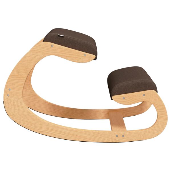 vidaXL Knielstoel 55x84x55 cm berkenhout multiplex bruin