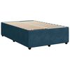 vidaXL Boxspring met matras fluweel blauw 120x200 cm
