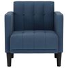 vidaXL Fauteuil met armleuningen Blauw 53 cm Stof