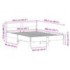 vidaXL Bedframe zonder matras massief grenenhout wit 160x200 cm