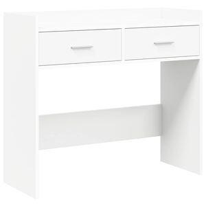 vidaXL Wandtafel Wit 90 x 35 x 80 cm Bewerkt hout