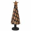 vidaXL Kerstboom met standaard Bruin 61 cm Massief teakhout