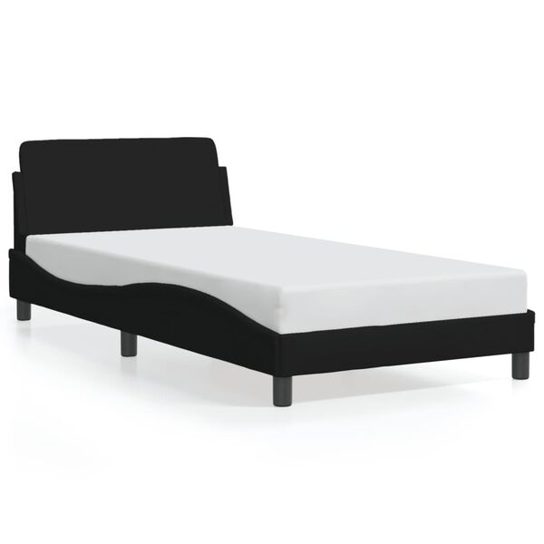 vidaXL Bedframe "Dover" 100x200 cm stof zwart